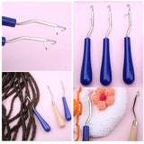 Maxbell 3Pcs Crochet Hook Plastic Handles Knitting Needles Yarn Sewing Needlecraft