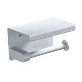 Maxbell Bathroom Kitchen Tissue Roll Holder Towel Rack Display Bar Mount a - White