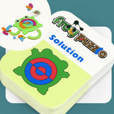 Maxbell Green Frog Shapes Match Block Puzzle Game Creative Learning Development Toy