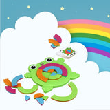 Maxbell Green Frog Shapes Match Block Puzzle Game Creative Learning Development Toy