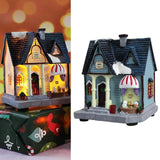 Maxbell 12cm Tall Christmas LED Light Winter Village Miniature House Style_B