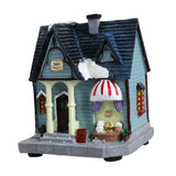 Maxbell 12cm Tall Christmas LED Light Winter Village Miniature House Style_B