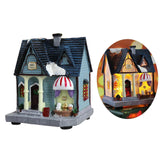 Maxbell 12cm Tall Christmas LED Light Winter Village Miniature House Style_B