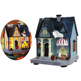 Maxbell 12cm Tall Christmas LED Light Winter Village Miniature House Style_B