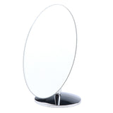 Maxbell Durable Makeup Mirror Dormitory Bathroom Round Standing Mirrors Oval Small