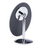 Maxbell Durable Makeup Mirror Dormitory Bathroom Round Standing Mirrors Oval Small