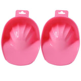 Maxbell 2Pcs Manicure Hand Nails Bowls Soften Dead Skin Tools Exfoliate Remover Pink