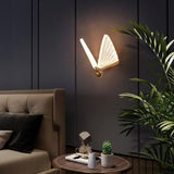 Maxbell Butterfly Wall Sconce Light Fixture Wall Mount Lamp Bedroom Home Decor Large