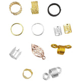 Maxbell 200x Metal Hair Jewelry Rings Coil Dreadlocks Beads Braid Tube Wedding Party