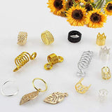 Maxbell 200x Metal Hair Jewelry Rings Coil Dreadlocks Beads Braid Tube Wedding Party