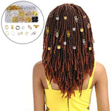 Maxbell 200x Metal Hair Jewelry Rings Coil Dreadlocks Beads Braid Tube Wedding Party