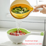 Maxbell Kitchen Strainer Colander Vegetable Washing Basket Drain Strainer Basket Grey