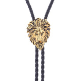 Maxbell Bolo Tie Necktie Western Cowboy Costume American for Birthday Gift Dark Gold