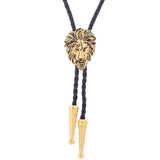 Maxbell Bolo Tie Necktie Western Cowboy Costume American for Birthday Gift Dark Gold