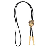 Maxbell Bolo Tie Necktie Western Cowboy Costume American for Birthday Gift Dark Gold