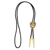 Maxbell Bolo Tie Necktie Western Cowboy Costume American for Birthday Gift Dark Gold
