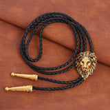 Maxbell Bolo Tie Necktie Western Cowboy Costume American for Birthday Gift Dark Gold