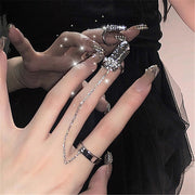 Maxbell Luxury Finger Nail Ring Nail Art Charms for Women Girls Costume Cosplay