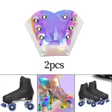 Maxbell 1 Pair Roller Skate Toe Guards Outdoor Artificial Leather Detachable Accs Colorful