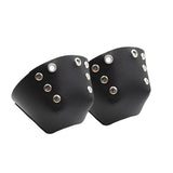 Maxbell 1 Pair Roller Skate Toe Guards Outdoor Artificial Leather Detachable Accs Black