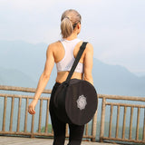 Maxbell Tool Storage Yoga Wheel Bag Round Full Zip Nylon Twill Print Single Shoulder