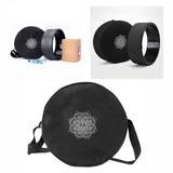 Maxbell Tool Storage Yoga Wheel Bag Round Full Zip Nylon Twill Print Single Shoulder