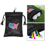 Maxbell Golf Valuables Pouch Accessories Bag Jewelry Phone Pouch Men Women Flag Map