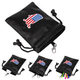 Maxbell Golf Valuables Pouch Accessories Bag Jewelry Phone Pouch Men Women Flag Map