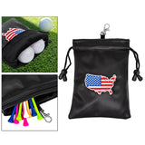 Maxbell Golf Valuables Pouch Accessories Bag Jewelry Phone Pouch Men Women Flag Map