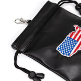 Maxbell Golf Valuables Pouch Accessories Bag Jewelry Phone Pouch Men Women Flag Map