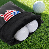 Maxbell Golf Valuables Pouch Accessories Bag Jewelry Phone Pouch Men Women Flag Map