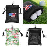 Maxbell Golf Valuables Pouch Accessories Bag Jewelry Phone Pouch Men Women Flag Map