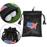 Maxbell Golf Valuables Pouch Accessories Bag Jewelry Phone Pouch Men Women Flag Map