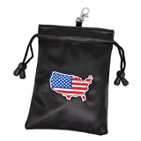 Maxbell Golf Valuables Pouch Accessories Bag Jewelry Phone Pouch Men Women Flag Map