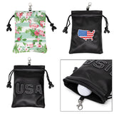 Maxbell Golf Valuables Pouch Accessories Bag Jewelry Phone Pouch Men Women Flag Map