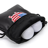 Maxbell Golf Valuables Pouch Accessories Bag Jewelry Phone Pouch Men Women Flag Map