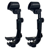 Maxbell 2 Pcs Drum Microphone Holder Clip On Drum Rim Portable for Desktop Lecture