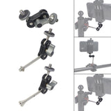 Maxbell Photography Gimbal Bracket 360 Rotation with1/4 Screw Monitors Fill Lights Short Screw