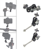 Maxbell Photography Gimbal Bracket 360 Rotation with1/4 Screw Monitors Fill Lights Short Screw