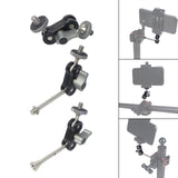 Maxbell Photography Gimbal Bracket 360 Rotation with1/4 Screw Monitors Fill Lights Short Screw