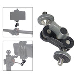 Maxbell Photography Gimbal Bracket 360 Rotation with1/4 Screw Monitors Fill Lights Short Screw