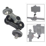 Maxbell Photography Gimbal Bracket 360 Rotation with1/4 Screw Monitors Fill Lights Short Screw