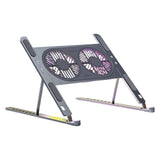 Maxbell Laptop Stand with Twin Turbo Cooling Fans Lightweight for 14-17inch Laptops Grey