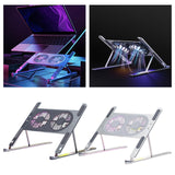 Maxbell Laptop Stand with Twin Turbo Cooling Fans Lightweight for 14-17inch Laptops Silver
