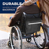 Maxbell Wheelchair Bag Wheelchair Pouch 420D Oxford Cloth for Adults Accessories