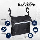 Maxbell Wheelchair Bag Wheelchair Pouch 420D Oxford Cloth for Adults Accessories