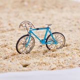 Maxbell 1:16 Scale Alloy Diecast Bike Model Handicraft Bicycle Toys Blue