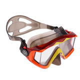 Maxbell Diving Equipment Dive Mask Dry Snorkel Set Scuba Snorkeling Gear Kit Orange