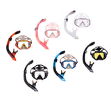 Maxbell Diving Equipment Dive Mask Dry Snorkel Set Scuba Snorkeling Gear Kit Orange