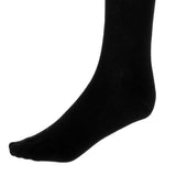 Maxbell Women Men Stretchy Knee High Football Soccer Long Socks Stockings Black